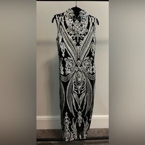 Revamped Black and Silver sequins work Prom Dress